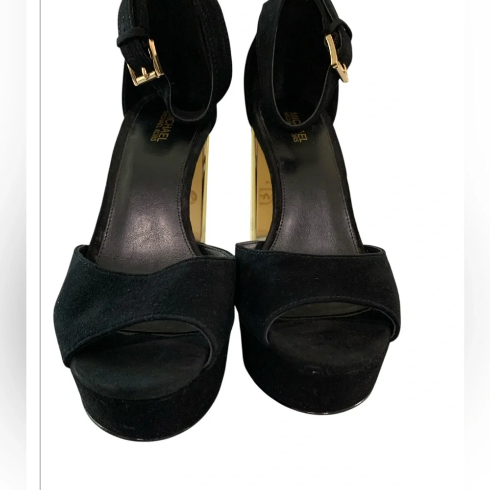 MICHAEL Michael Kors Porter Ankle Strap Platforms Size 7M Party Date Night Event - Picture 3 of 11